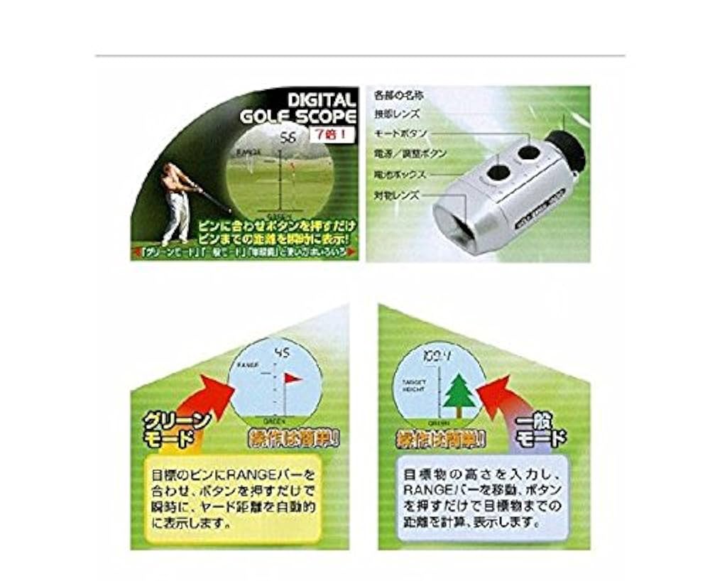 Amazon.com : Digital 7x18 Gold Range Finder Goldscope Scope